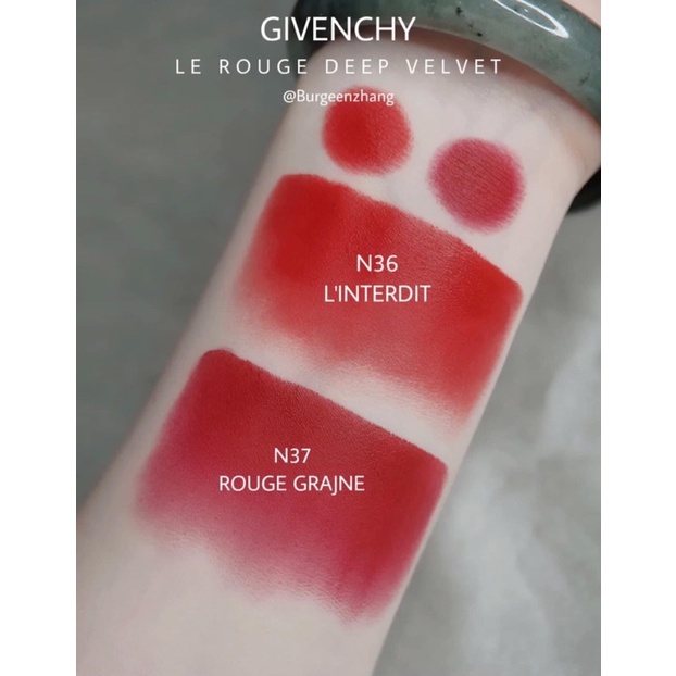 Son Givenchy Rouge Graine Edition Limited màu 35 36 37 vỏ nhung