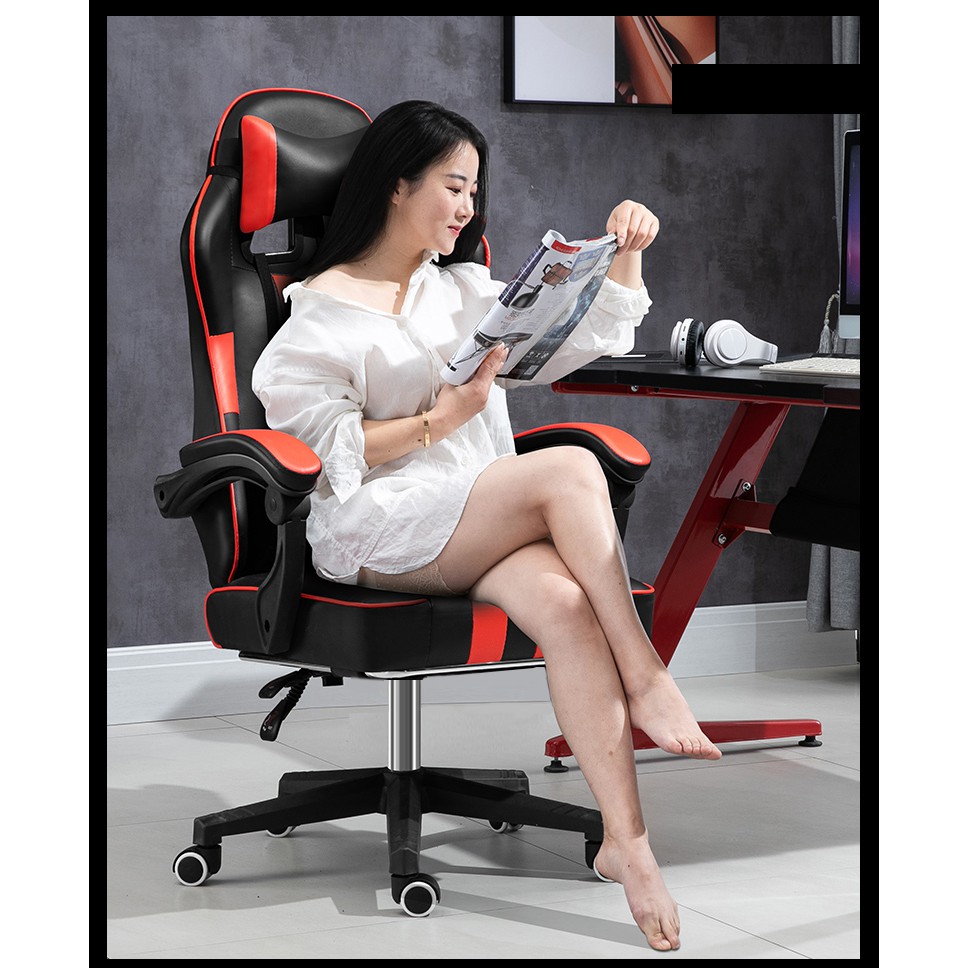 [HÀNG CHUẨN LOẠI I] Ghế game bọc da ko gác chân - ghế gaming - ghế làm việc - ghế văn phòng