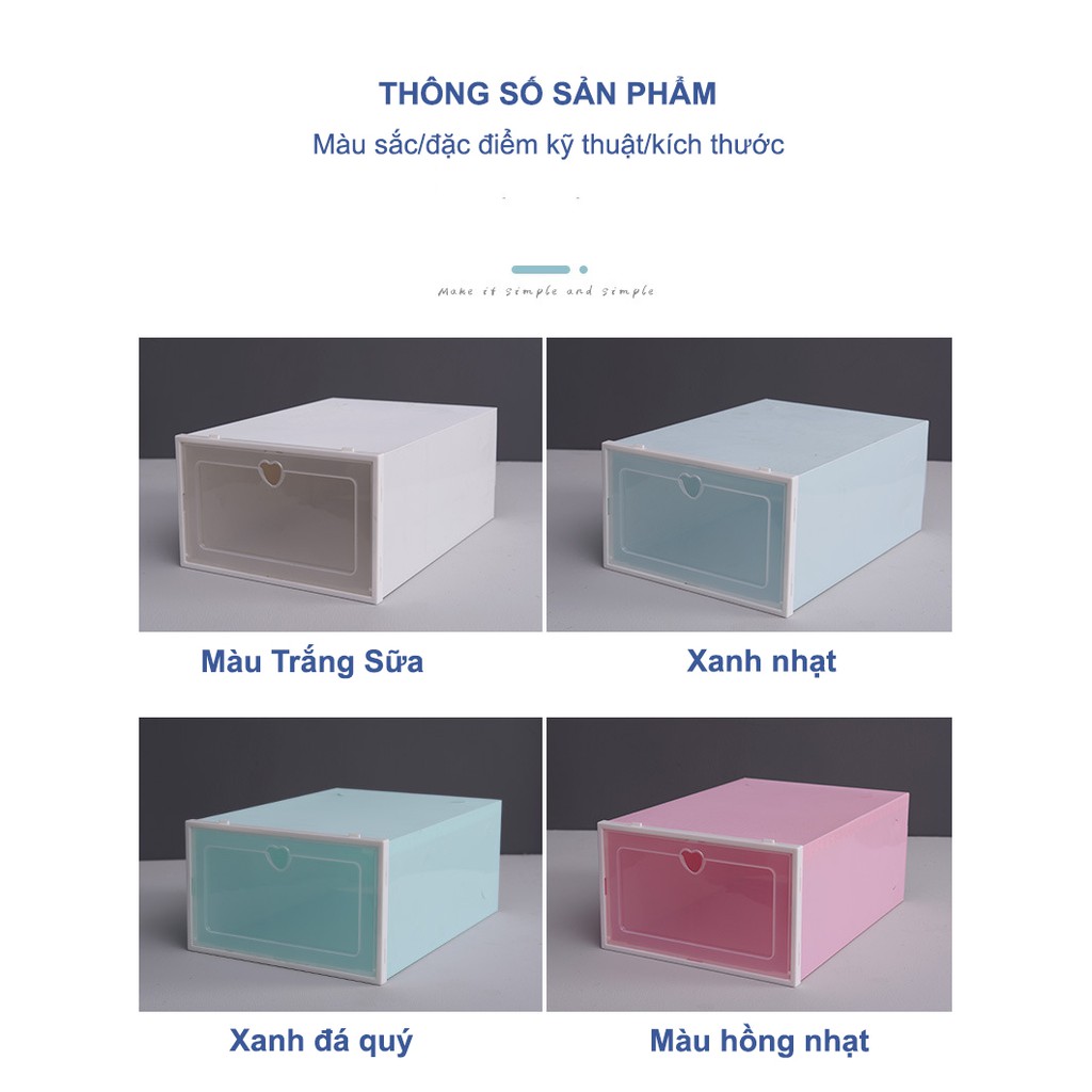 Hộp Đựng Giày Nắp Nhựa PP Trong Suốt Cực Chắc Chắn Để Bảo Quản Đôi Giày Của Bạn | BigBuy360 - bigbuy360.vn
