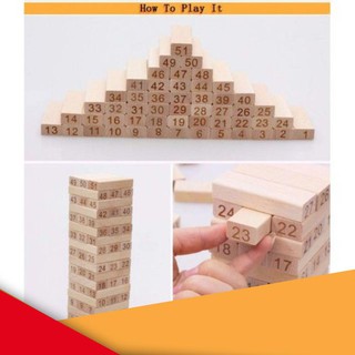 [giảm giá] Bộ đồ chơi rút gỗ 54 chi tiết