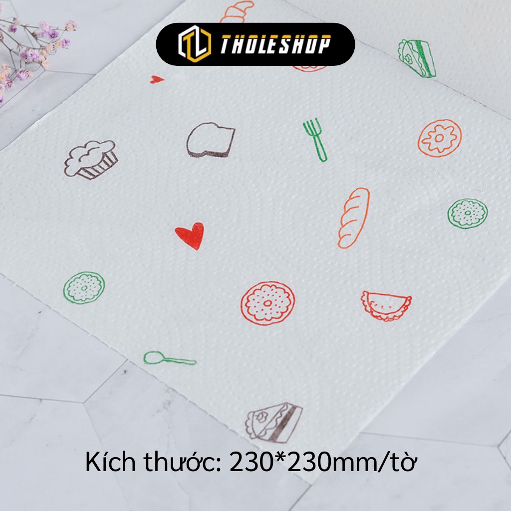 [SGD] Giấy Nhà Bếp Thấm Dầu - Cuộn Khăn Giấy Thấm Dầu Mỡ, Nước 2 Lớp Hình Củ Quả 8672