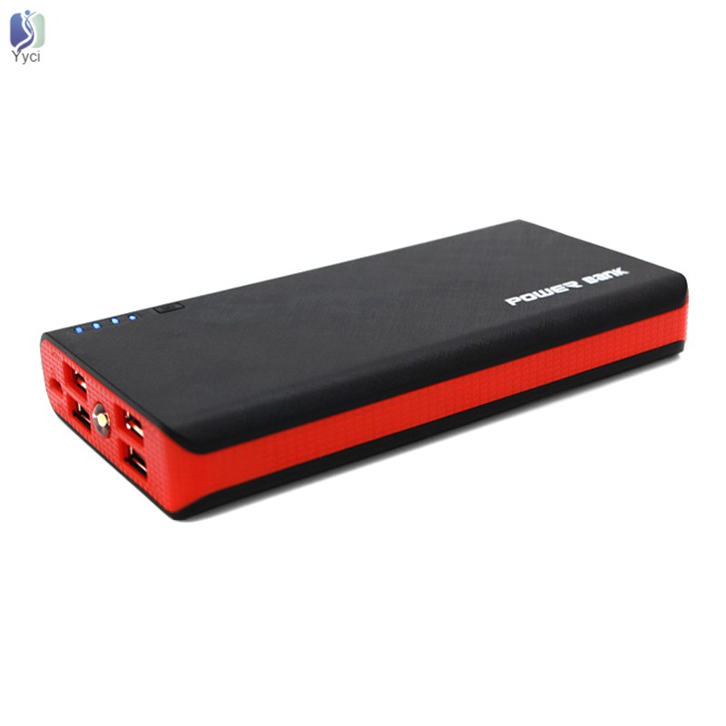 Yy DIY 2.1A Mobile Power Bank Case Battery Charger Box Case with 4 USB Port for Phone @VN