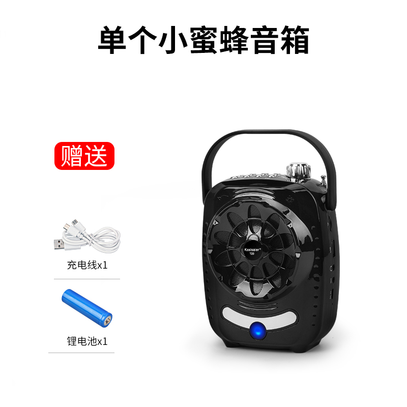 Kaxisaier con ong nhỏ Loa Giảng viên Hội nghị bài phát biểu hướng dẫn viên không dây Bluetooth ghi âm phát lại Loa trườn