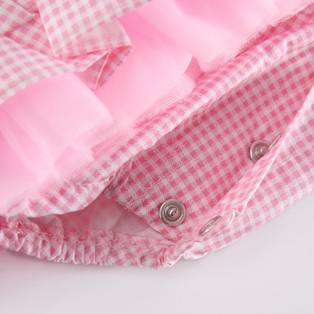 Bộ áo liền quần Sanlutoz màu hồng phong cách mùa hè dành cho bé gái