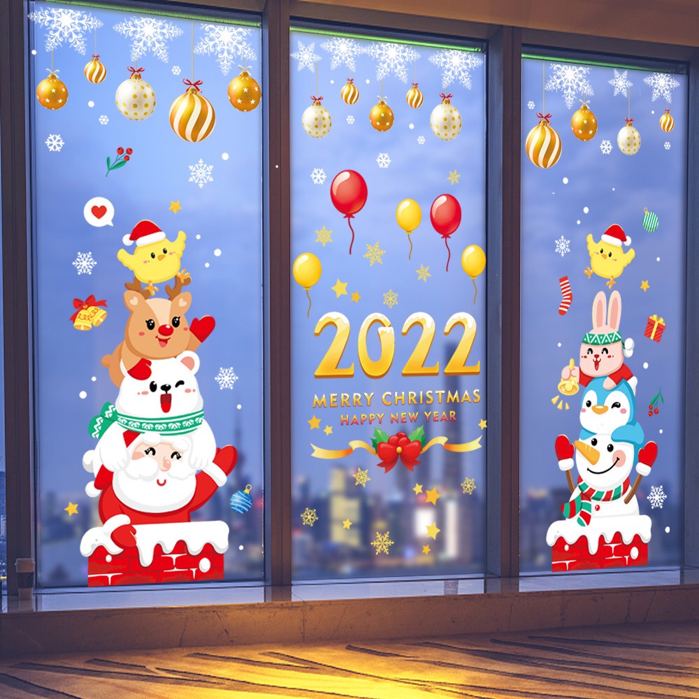 [Mã LIFEHLDEC giảm 10% đơn 99k] Decal trang trí Noel Hít Tĩnh Điện - Combo Noel đặc sắc nhiều mẫu | BigBuy360 - bigbuy360.vn