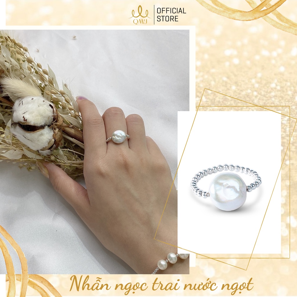 Hộp quà thương Hiệu QMJ LUXURY Mỹ nhân ngư - Combo 4 món sang trọng tặng hộp đựng quà cao cấp, ngọc trai nhân tạo Q544