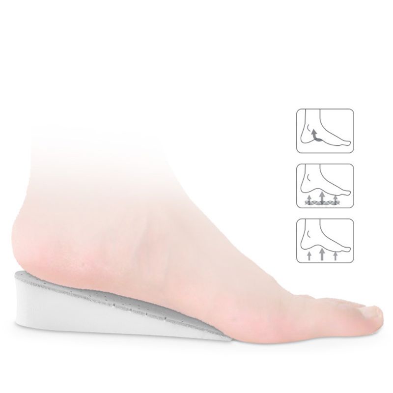 Miếng Lót Giày Tăng Chiều Cao 1 / 1.5 / 2cm Bằng Eva Giả Da Hỗ Trợ Nâng Chiều Cao