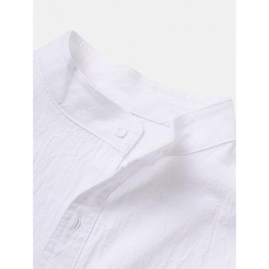 (NT) Áo Sơ Mi Nam Đũi Nhật Cổ Trụ (LG) | BigBuy360 - bigbuy360.vn