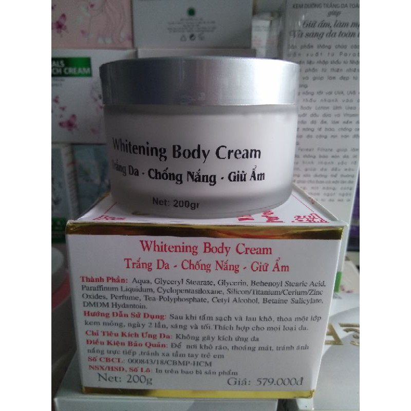 KEM DƯỠNG TRẮNG DA TOÀN THÂN OVELEM 200g