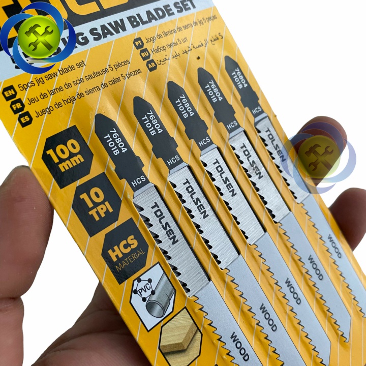 Lưỡi cưa lộng gỗ - nhựa Tolsen 76804 100mm, 10TPI màu bạc