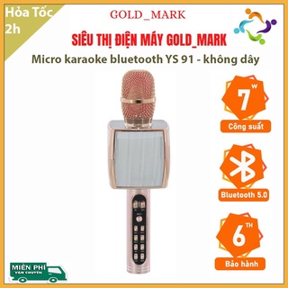 Micro karaoke bluetooth YS 91 JVJ - không dây - Hỗ trợ ghi âm livetream - BH 6 tháng