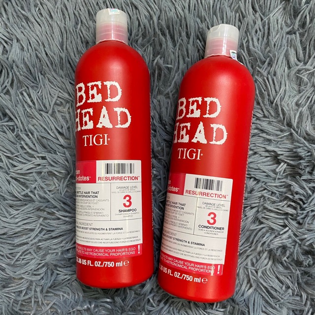 Dầu gội xả Tigi Bed Head Urban Antidotes Resurrection 750mlx2