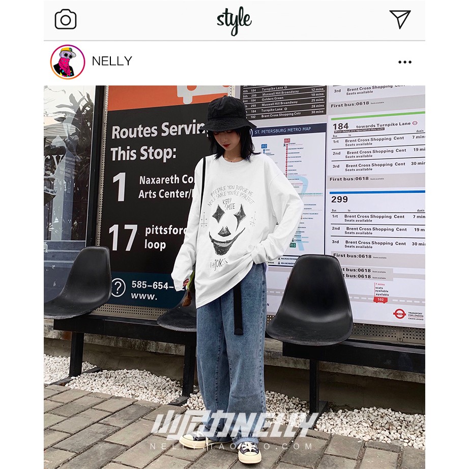 (CÓ SẴN) Aó thun dài tay Nelly : Mẫu JOKER | BigBuy360 - bigbuy360.vn