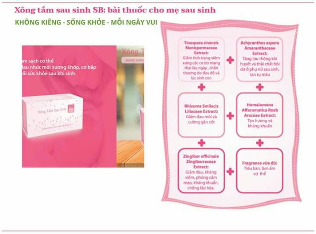 Thuốc xông tắm sau sinh sb giá 1 gói lẻ,chuẩn hàng công ty