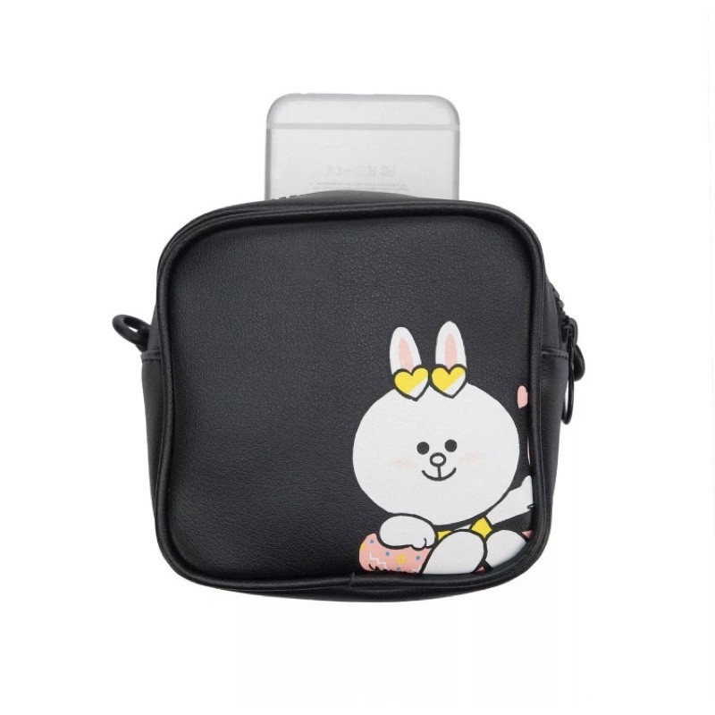 Túi đeo chéo siêu xinh chính hãng mẫu Gấu Thỏ Brown Cony Line