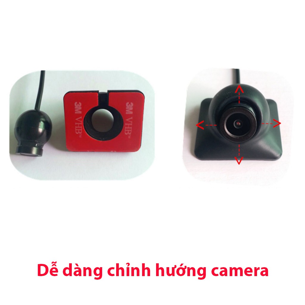 Bộ camera cặp lề ô tô, màn hình AHD 7 inch, camera cặp lề AHD không cần khoan gương