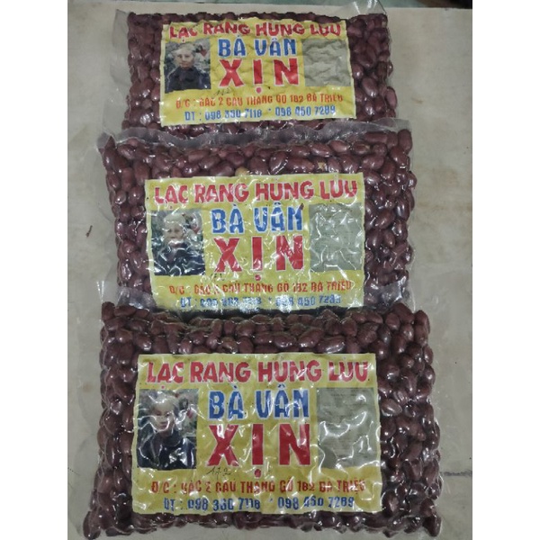 Lạc rang húng lìu Bà Vân -Đặc sản Hà Nội lạc đỏ 500gam