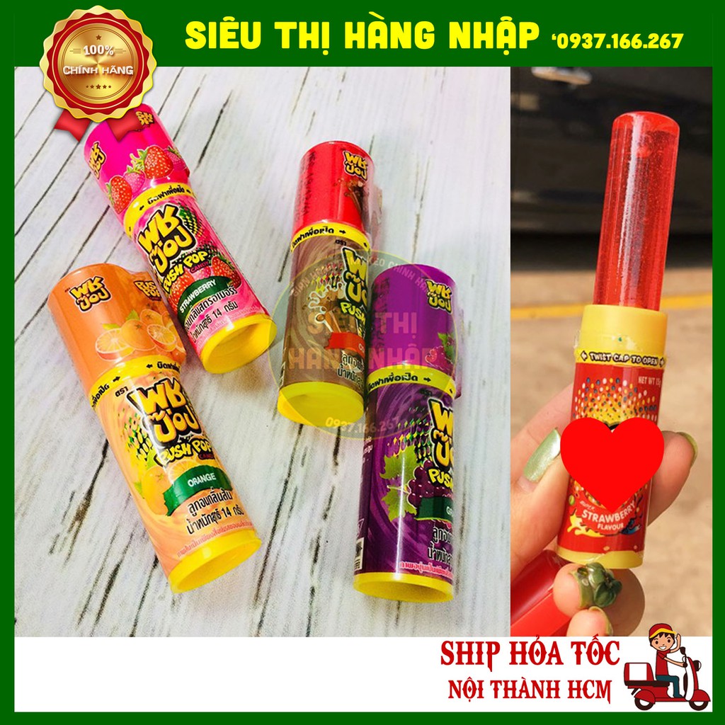 [Mã 267FMCGSALE giảm 8% đơn 500K] Kẹo son môi Push Pop Thái Lan 4 vị | BigBuy360 - bigbuy360.vn