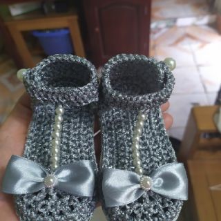 Set giày đính ngọc và túi cho bé