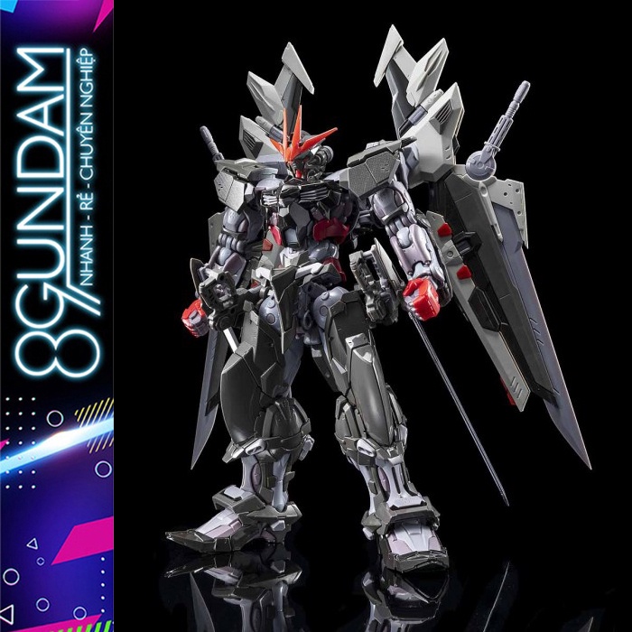 Mô Hình Lắp Ráp Gundam HiRM High Resolution Astray Noir MJH (tặng kèm base)