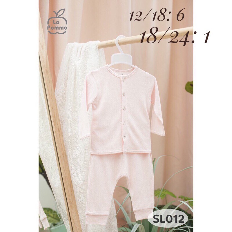 (LAPOME SALE) bộ dài tay cổ tròn cài cúc giữa
