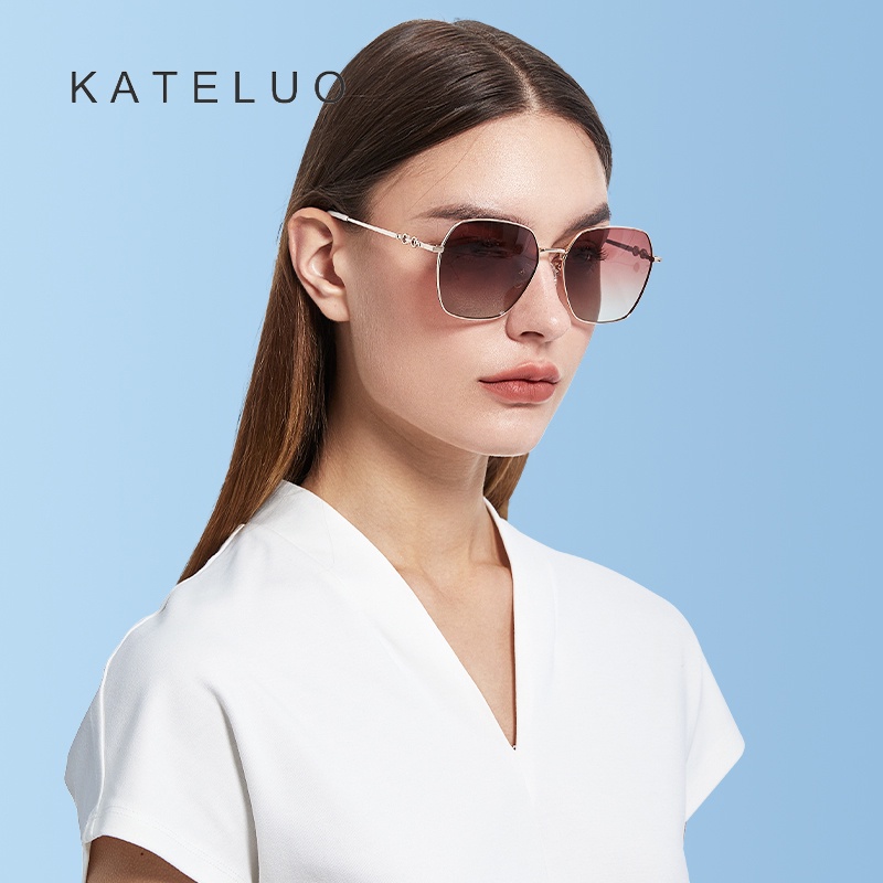 Kính mát KATELUO JS8503 phân cực gọng lớn phong cách thời trang Hàn Quốc