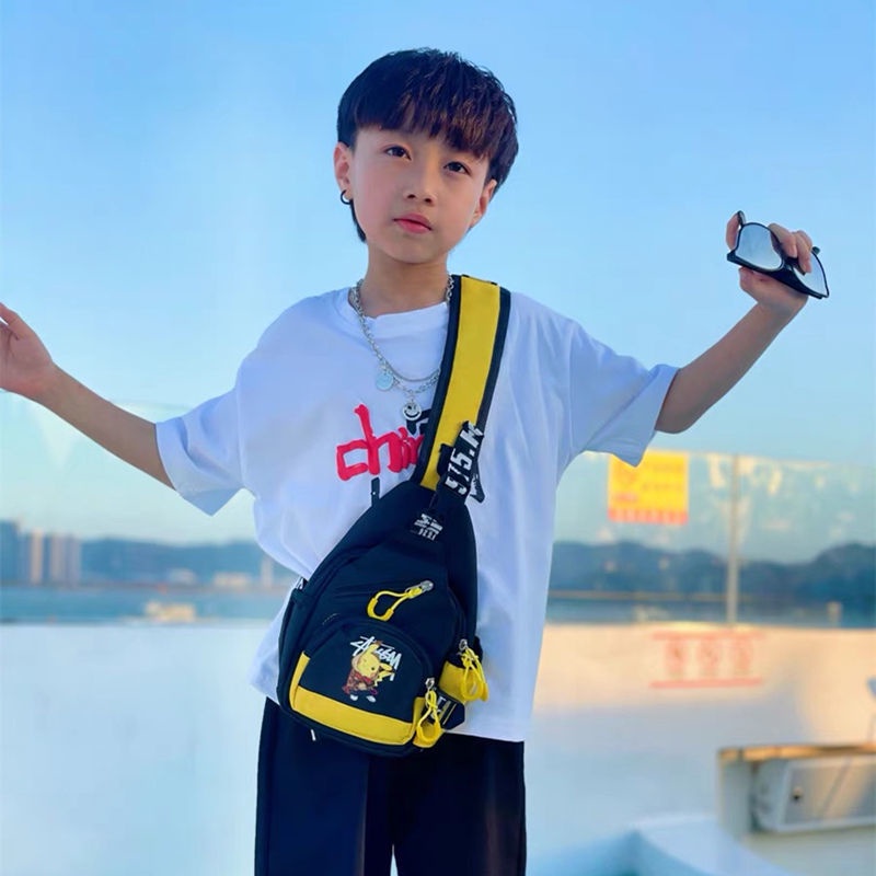 Túi Đeo Chéo Trước Ngực Họa Tiết Hoạt Hình Dễ Thương Phong Cách Đường Phố Thời Trang 2022 Cho Bé Trai Gái