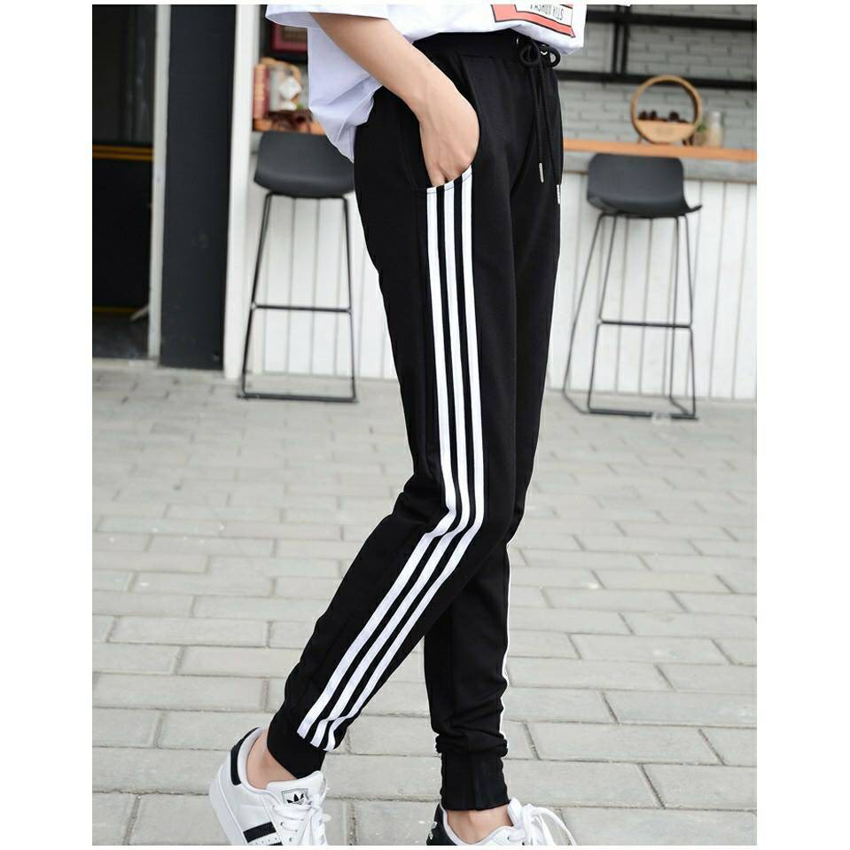 Quần Jogger Nam Nữ 1 Sọc line bo chun 38-100kg, Phong Cách Thể Thao Năng Động Cá Tính Unisex