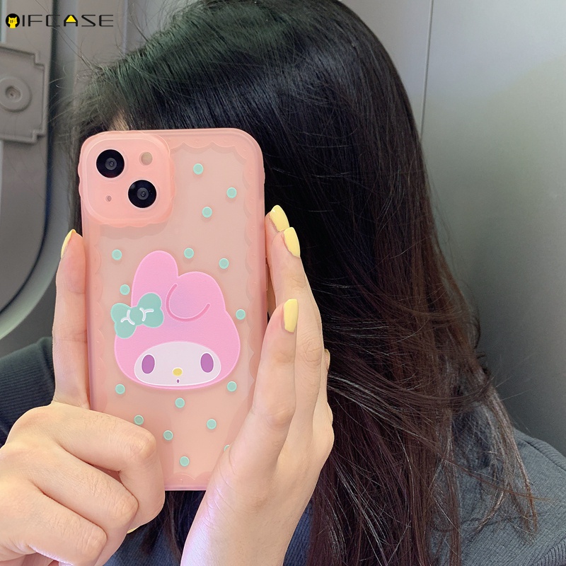Ốp Điện Thoại TPU Dẻo Họa Tiết Hoạt Hình Melody Kulomi Chấm Bi Nhiều Màu Cho iPhone 13 12 12 11 Pro Max XS Max XR X