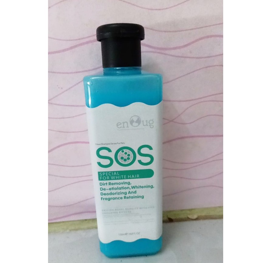 Sữa tắm SOS cho chó có lông màu trắng chai 530ml