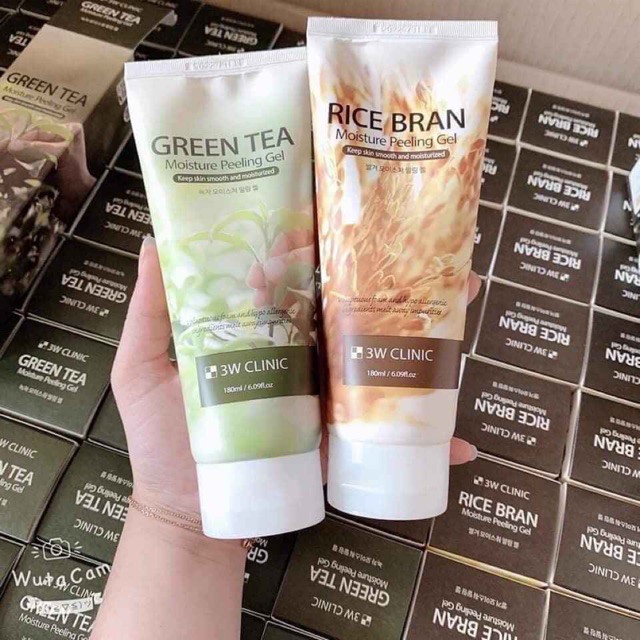 Gel Tẩy Tế Bào Chết 3W Clinic Rice Bran Moisture Peeling Gel