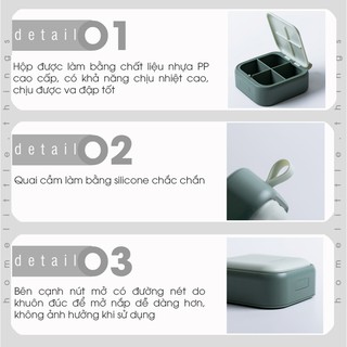 Hộp đựng thuốc chia ngăn mini