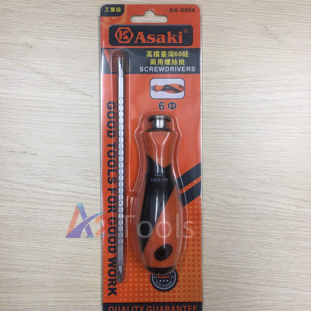 Tua vít thép 2 đầu 6mm Asaki AK-6994