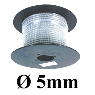Dây cáp thép bọc nhựa Ø [ 5mm ] dài 1 mét – 1000 mét