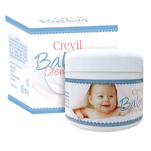 kem chống hăm,chống nẻ bảo vệ da trẻ em CREVIL BABY CREAM 125ml không gây dị ứng, mùi thơm nhẹ mát