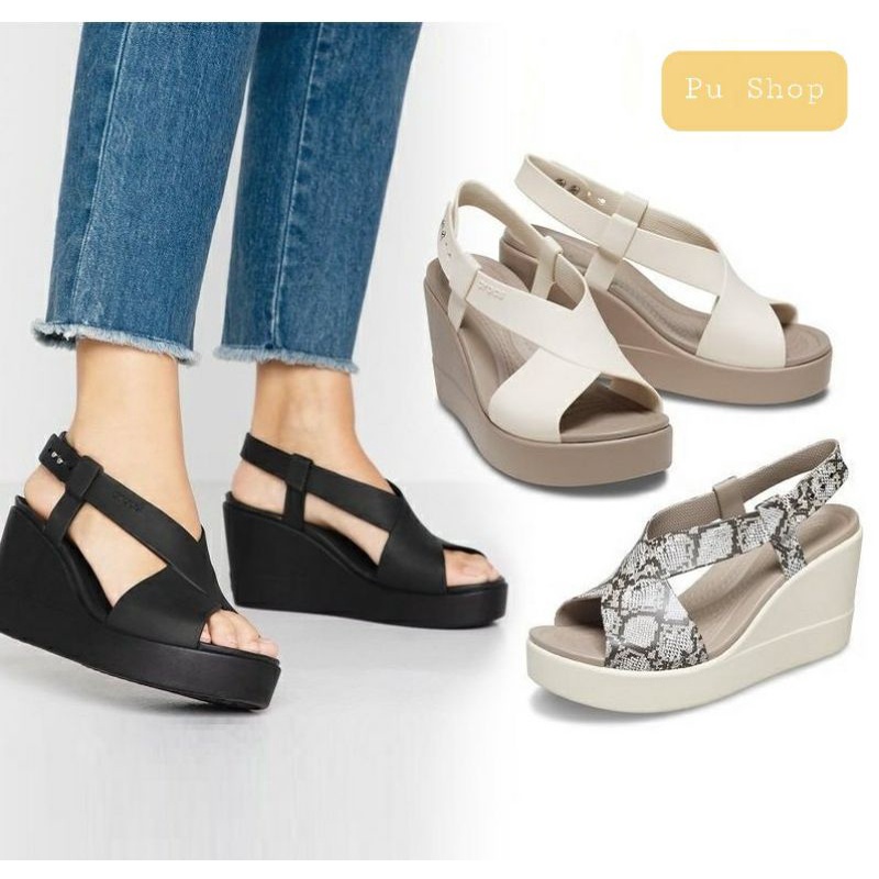 [Quảng Châu] Giày Sandal Cross nữ đế xuồng - Cross Brooklyn High Wedge