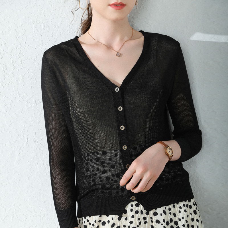 [ORDER] - CARDIGAN NGẮN MỎNG HÀNG DỆT KIM SIÊU MỊN ĐẸP ( Quảng Châu)