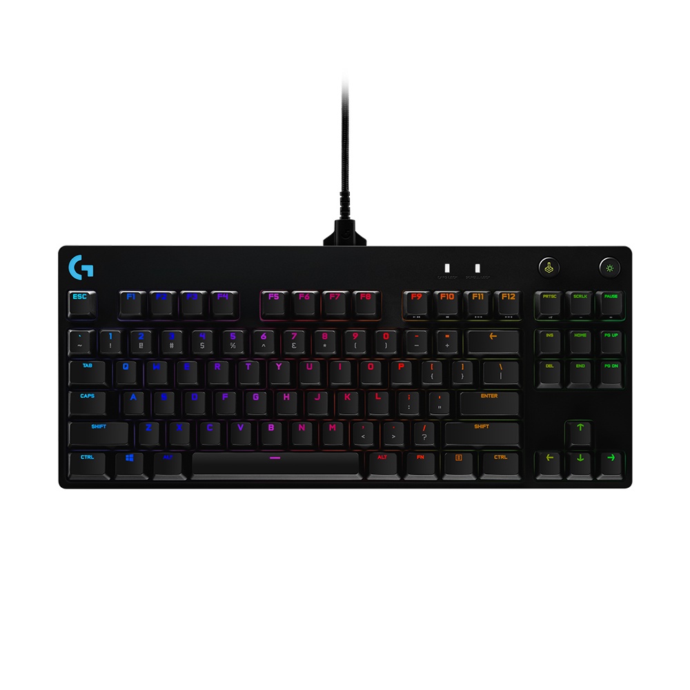 [Mã ELLOGIWL5 giảm 10% đơn 500K] Bàn phím cơ game có dây Logitech G Pro - Không phím số, switch GX Clicky, RGB