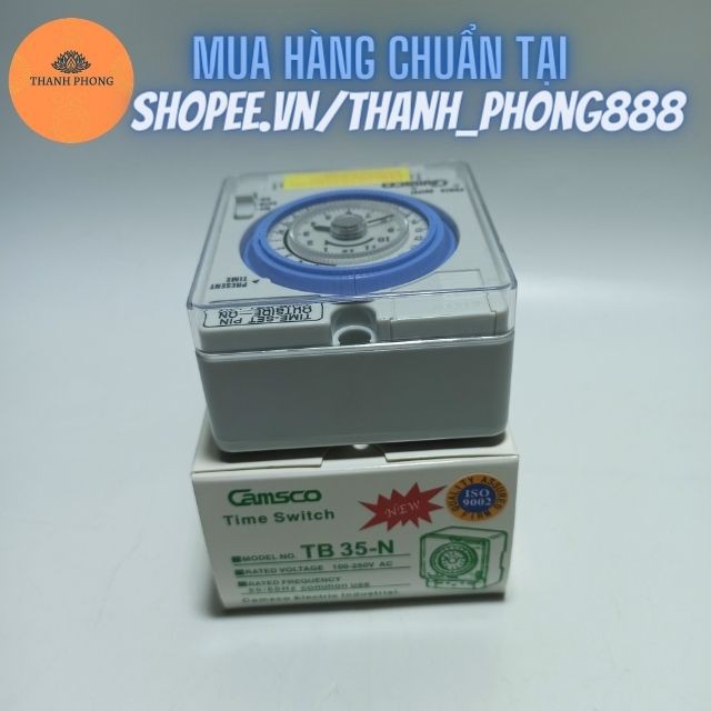 Camsco Công Tắc Thời Gian, Thiết Bị Hẹn Giờ Tủ Điện TB 35-N Timer 24h