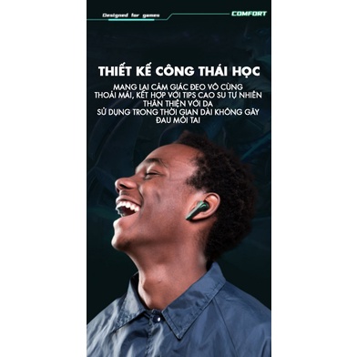 Tai nghe bluetooth 5.2 gaming Q33 tai phone không dây nghe nhạc nhét tai thể thao chơi game không độ trễ chống ồn