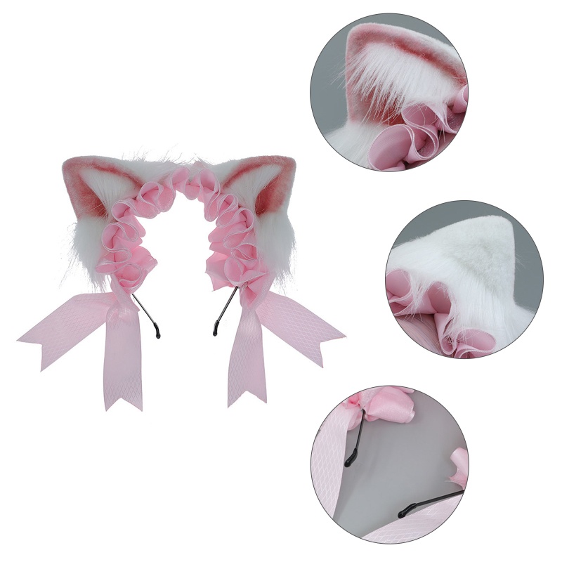 Băng Đô Tai Mèo Dễ Thương Cho Bé Hóa Trang / Rửa Mặt