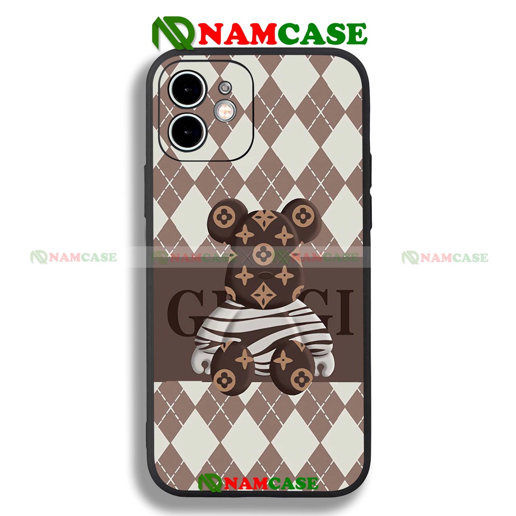 Ốp lưng iPhone Beabrick cạnh viền vuông silicon dẻo cho iphone 6/6s/7/8/X/XS/XR/11/12/13 Pro Plus Max cute dễ thương