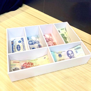 Hộp chia tiền thu ngân 4 - 6 ngăn (kích thước ngăn lớn)