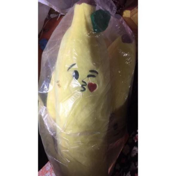 Gối ôm gấu bông trái chuối nhồi bông đáng yêu