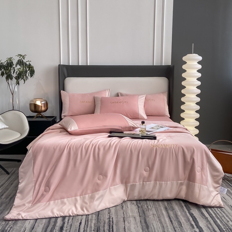 Bộ chăn ga gối phi lụa Dreamcity IGUN BEDDING bộ 4 món
