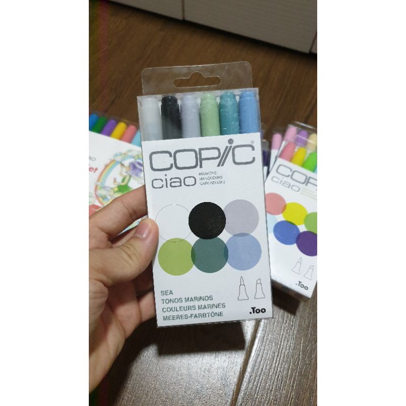 Bút tô màu Copic Ciao Marker Sea set (6 cây)