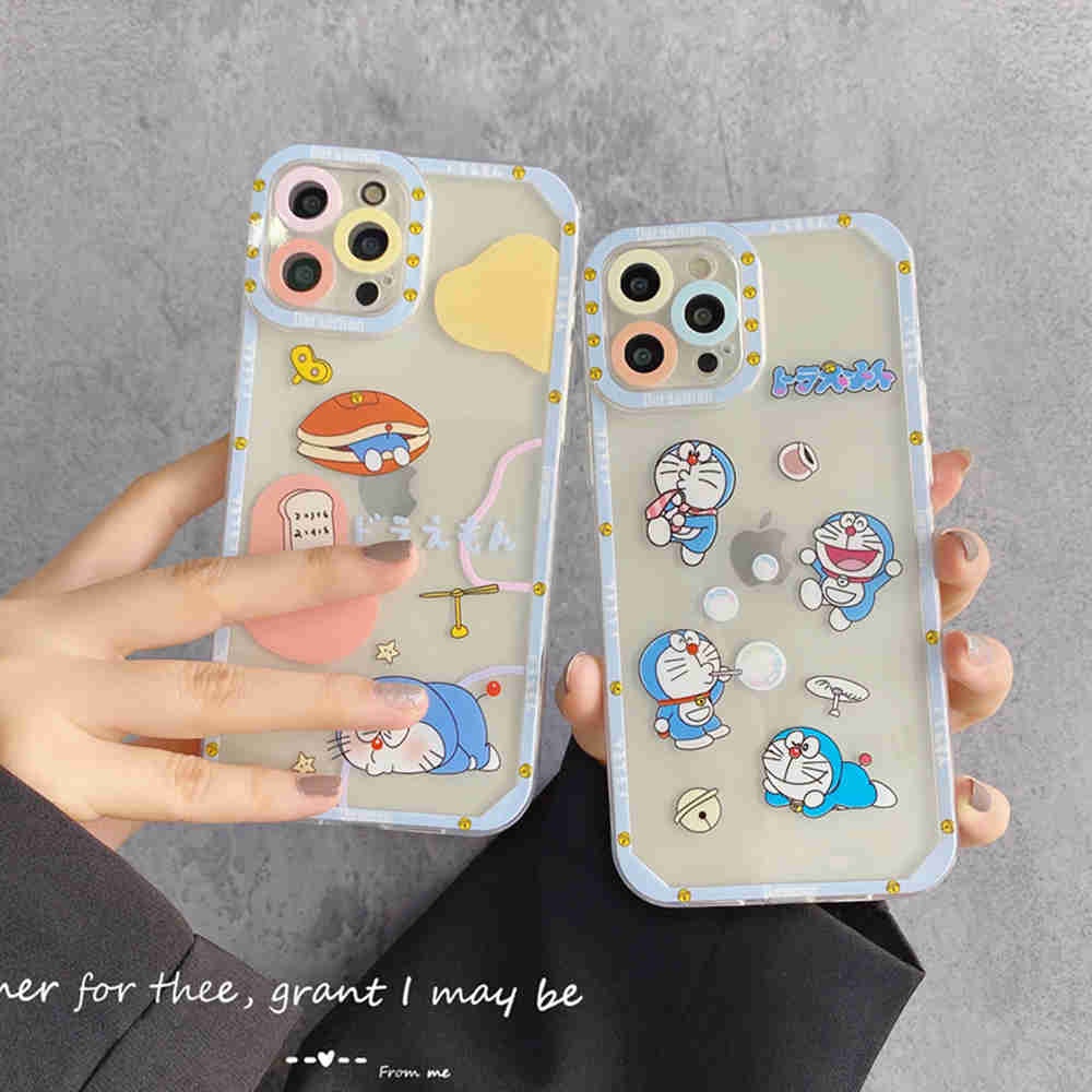 Ốp lưng IPhone trong lỗ viền camera  ĐOREMON 6plus/6s/6splus/7/7plus/8/8plus/x/xr/xs/11/12/13/14/pro/max/plus/promax