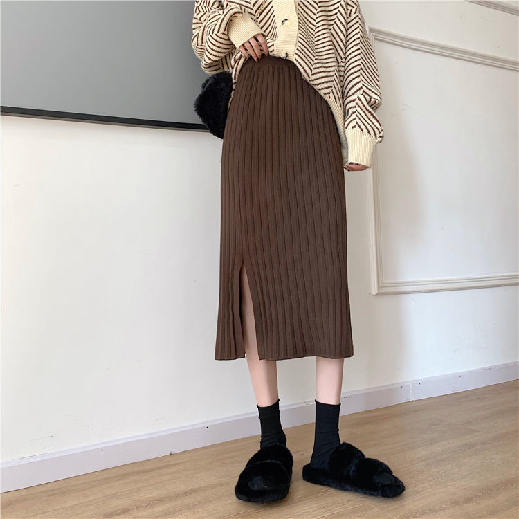 Chân váy dài xẻ tà phong cách Hàn Quốc 2021 | BigBuy360 - bigbuy360.vn