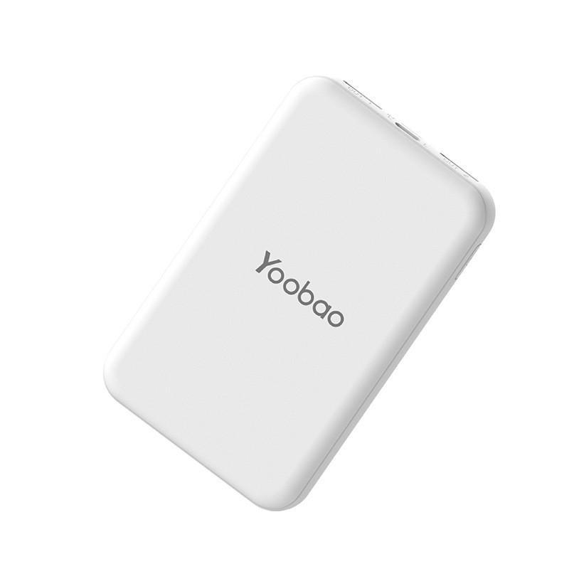 Combo sạc dự phòng 6000mAh và củ sạc 2 cổng USB, dây sạc lightning 1m YOOBAO - CBO P6W C4 722s