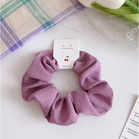 Dây thun cột tóc đuôi ngựa màu tím cho nữ hair Scrunchies CT012